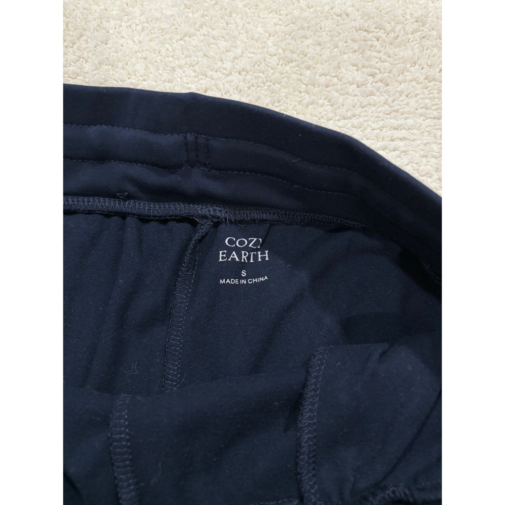 Cozy Earth Women's Bamboo Jogger Navy Blue Stretch Comfort Lounge Soft Small - Picture 5 of 12